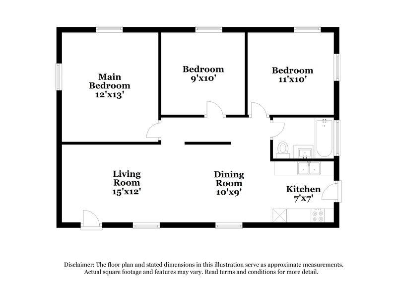 3,130/Mo, 810 Carolina Ave Fort Lauderdale, FL 33312 Floor Plan View