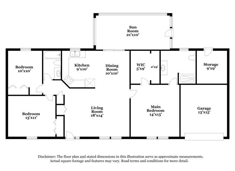 1,980/Mo, 1983 SE Floresta Drive Port Saint Lucie, FL 34983 Floor Plan View