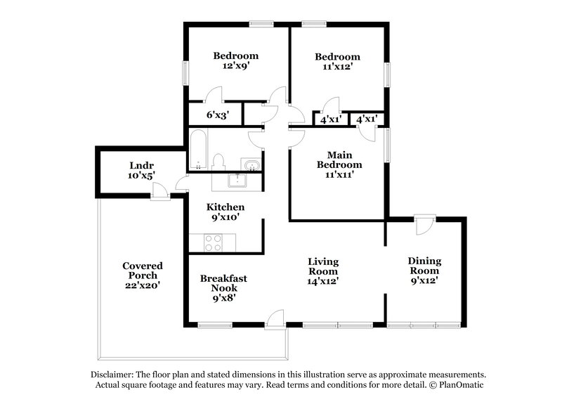 2,380/Mo, 1840 NW 34th Terrace Lauderhill, FL 33311 Floorplan View