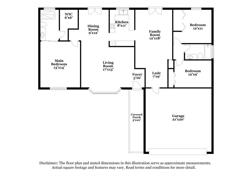 2,865/Mo, 12610 Orange Boulevard West Palm Beach, FL 33412 Floorplan View