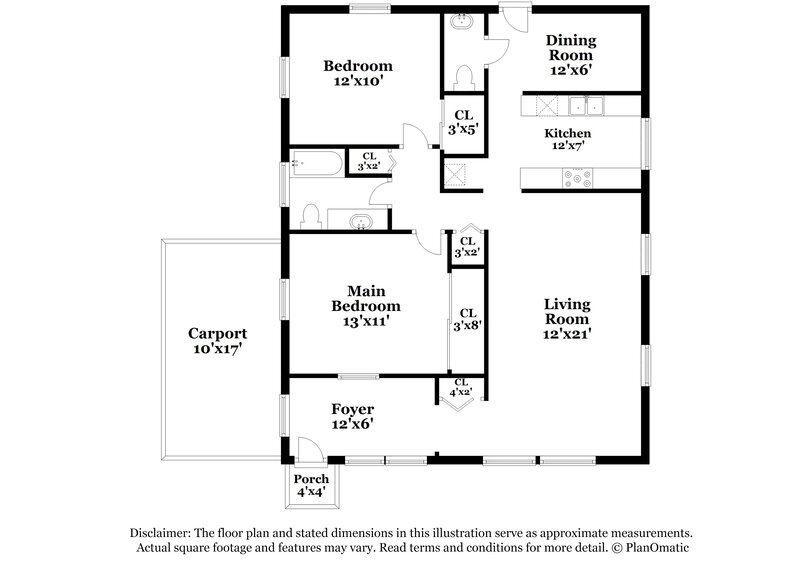 3,140/Mo, 720 51st Street West Palm Beach, FL 33407 Floor Plan View