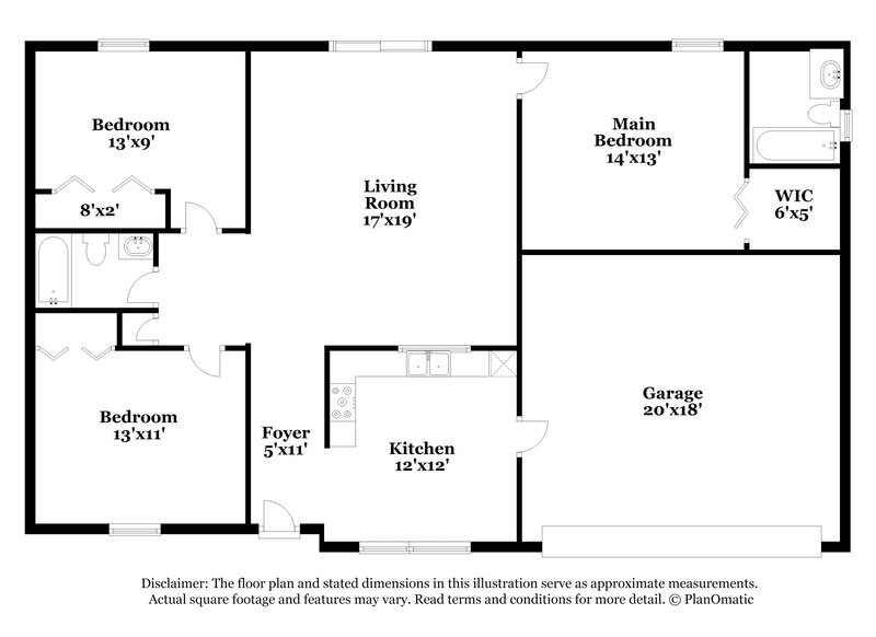 2,025/Mo, 391 SW Undallo Road Port Saint Lucie, FL 34953 Floorplan View