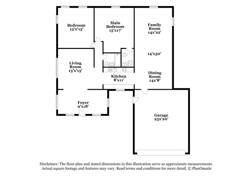 2,790/Mo, 5083 NE 17th Drive Pompano Beach, FL 33064 Floor Plan View