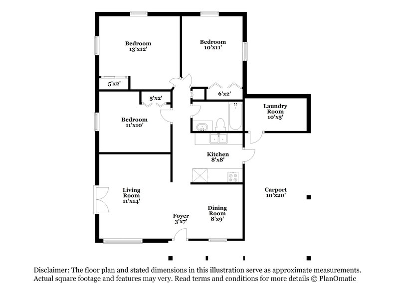 2,165/Mo, 1270 NW 29th Terrace Fort Lauderdale, FL 33311 Floor Plan View
