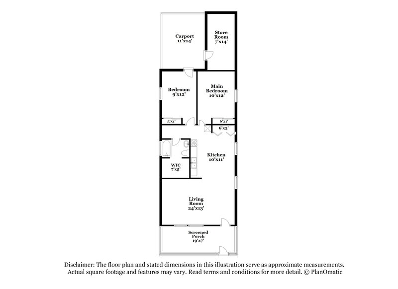 2,120/Mo, 114 S C Street Lake Worth Beach, FL 33460 Floorplan View