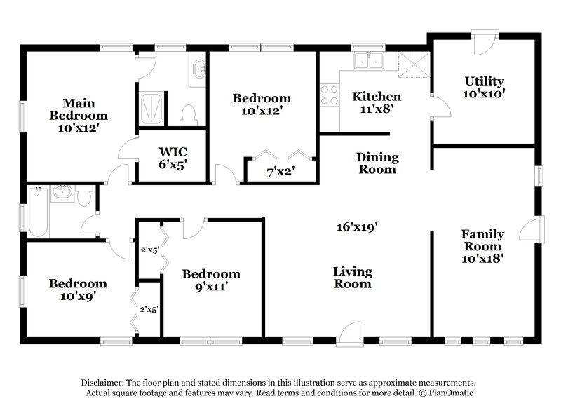 2,715/Mo, 3270 NW 177th Terrace Miami Gardens, FL 33056 Floor Plan View