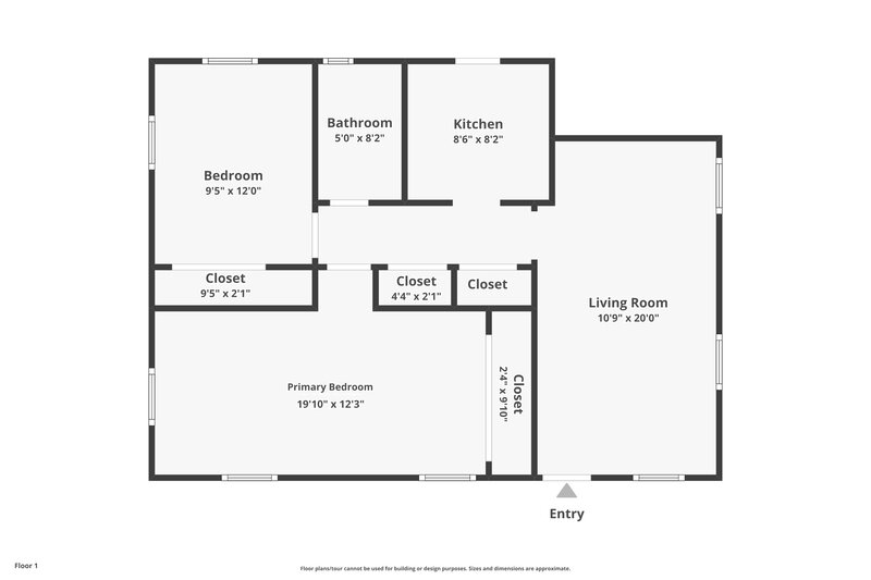 2,020/Mo, 1249 N 16th Avenue Lake Worth Beach, FL 33460 Floor Plan View