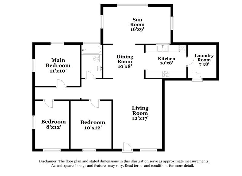 2,040/Mo, 3260 NW 16th Street Lauderhill, FL 33311 Floor Plan View