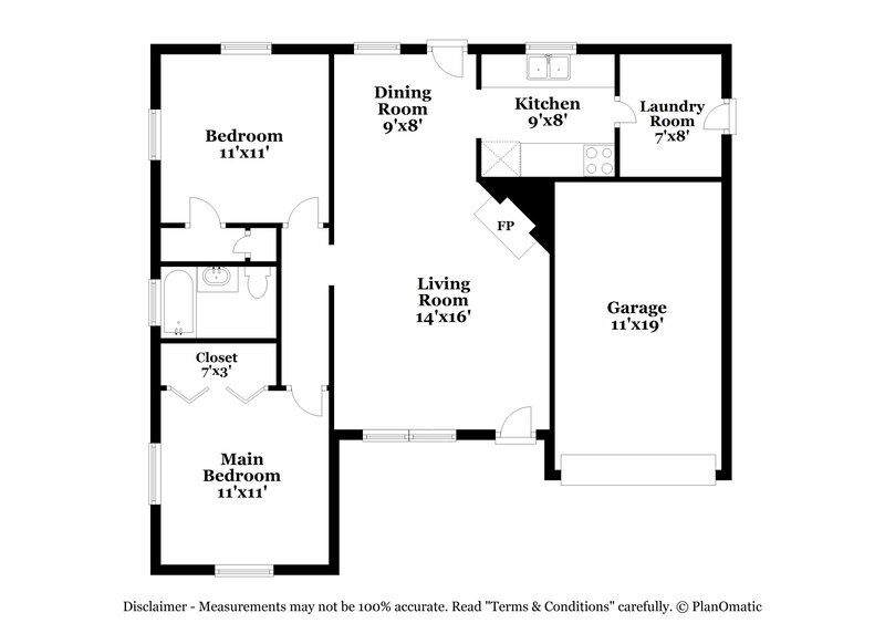 2,165/Mo, 1505 N Andrews Ave Fort Lauderdale, FL 33311 Floor Plan View