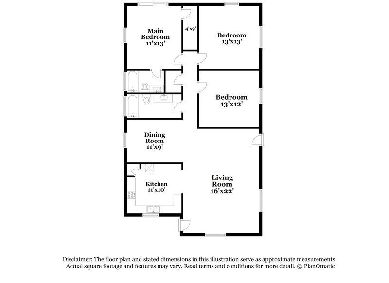 2,816/Mo, 2111 Nw 151 St Miami Gardens, FL 33054 Floor Plan View