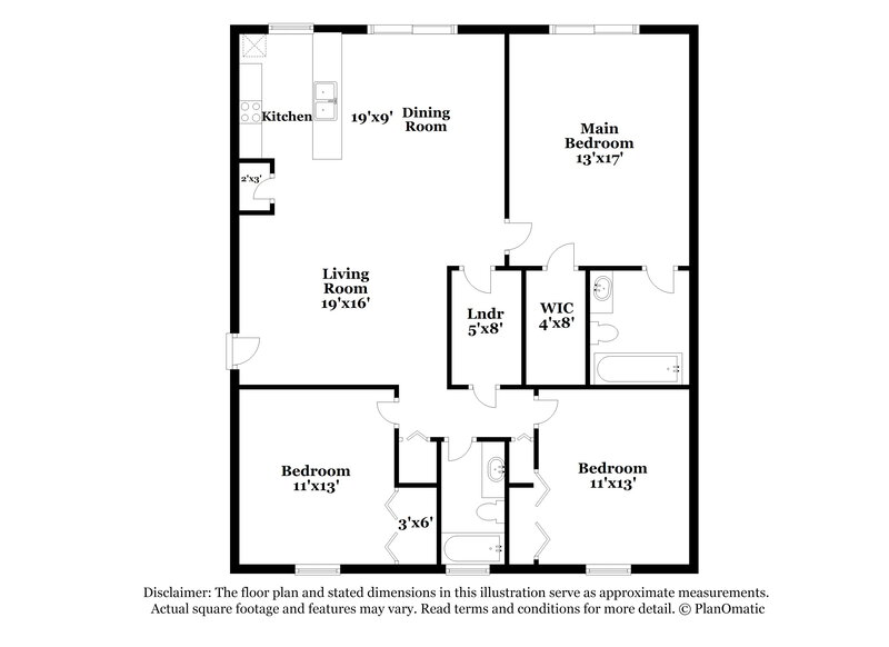 2,450/Mo, 2623 Alexander Avenue West Palm Beach, FL 33417 Floor Plan View