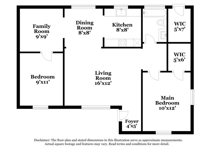 2,275/Mo, 6885 NW 27th Court Sunrise, FL 33313 Floorplan View