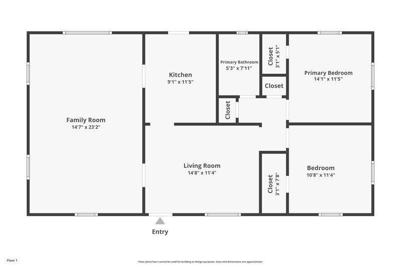2,540/Mo, 1161 NW 139th Street Miami, FL 33168 Floor Plan View
