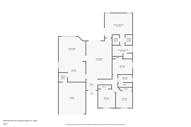 3,905/Mo, 5350 NW 57th Ave Coral Springs, FL 33067 Floor Plan View