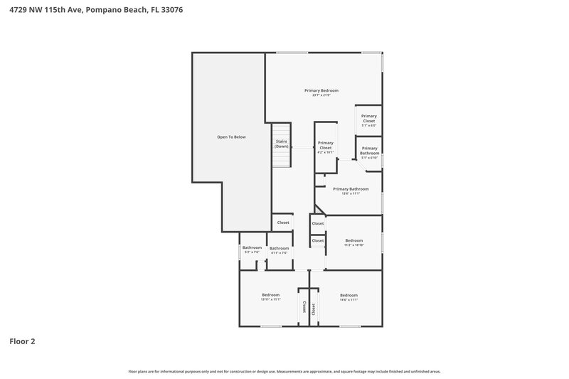 4,285/Mo, 4729 NW 115th Ave Coral Springs, FL 33076 Floor Plan View 2