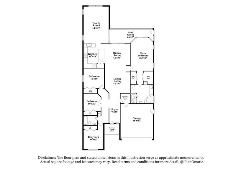 4,370/Mo, 12020 Glenmore Dr Coral Springs, FL 33071 Floorplan View