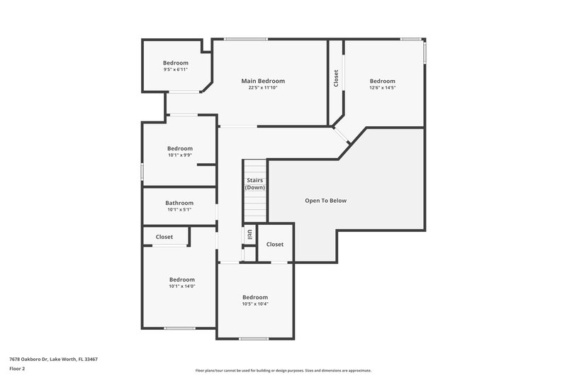 4,080/Mo, 7678 Oakboro Dr Lake Worth, FL 33467 Floor Plan View 2