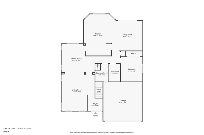 3,915/Mo, 2762 SW 152nd Ct Miami, FL 33185 Floor Plan View