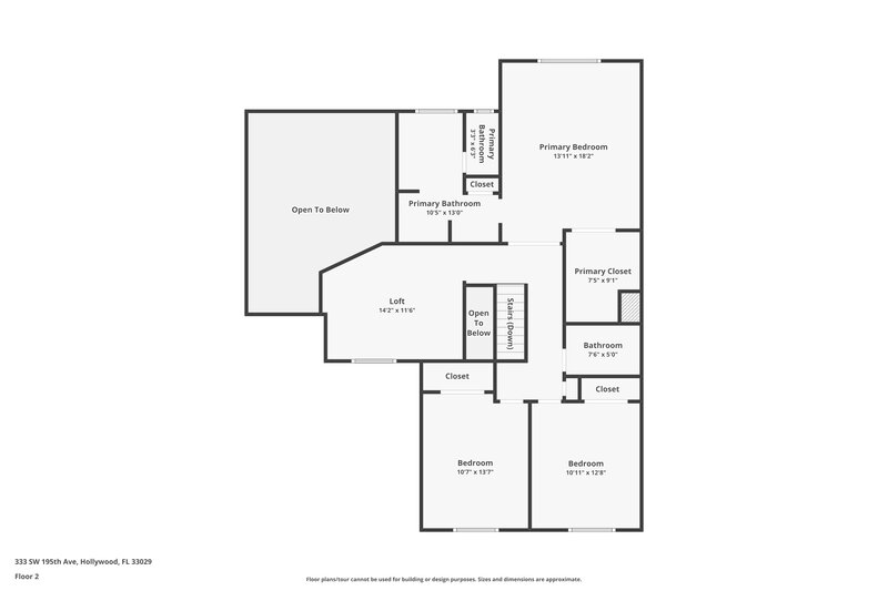 3,370/Mo, 333 SW 195th Ave Pembroke Pines, FL 33029 Floor Plan View 2