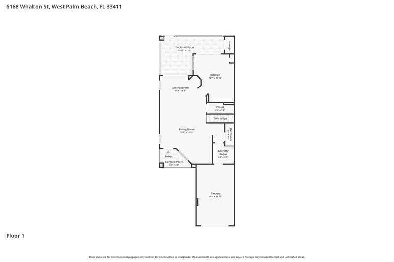 2,635/Mo, 6168 Whalton St West Palm Beach, FL 33411 Floor Plan View 2