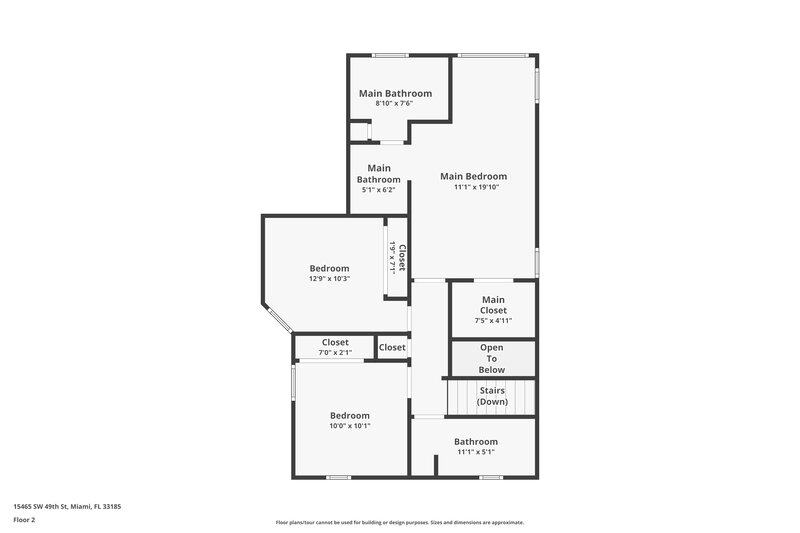 3,165/Mo, 15465 SW 49th St Miami, FL 33185 Floor Plan View