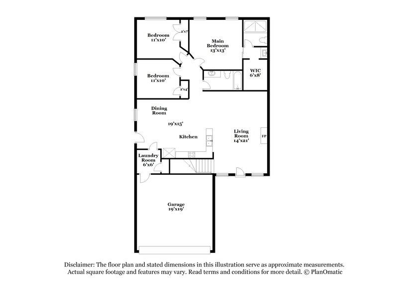 2,345/Mo, 2913 Bayshore Cv Antioch, TN 37013 Floorplan View