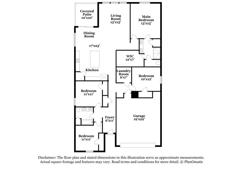 2,175/Mo, 3622 Mathewson Way Murfreesboro, TN 37128 Floor Plan View