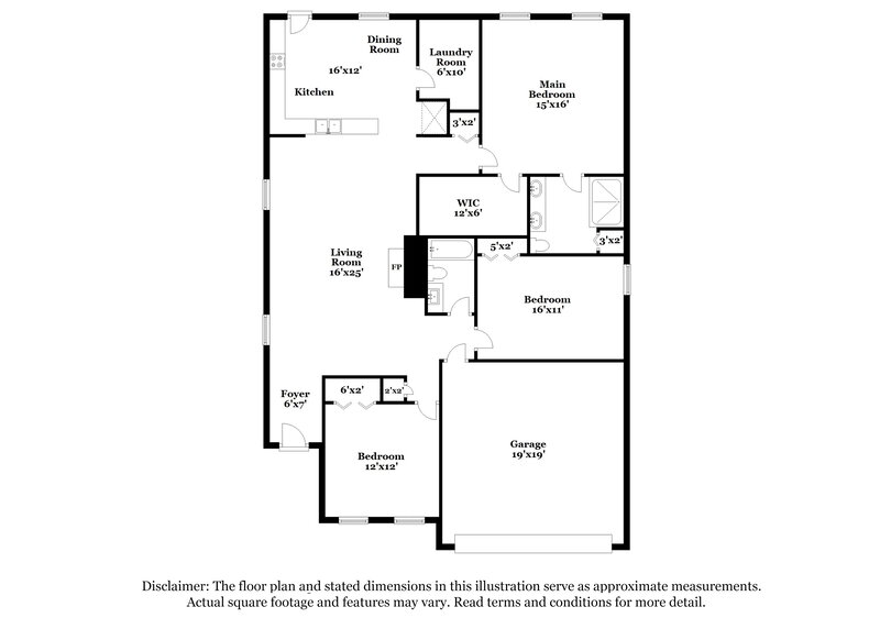 2,190/Mo, 3407 Almar Knot Dr Murfreesboro, TN 37128 Floorplan View