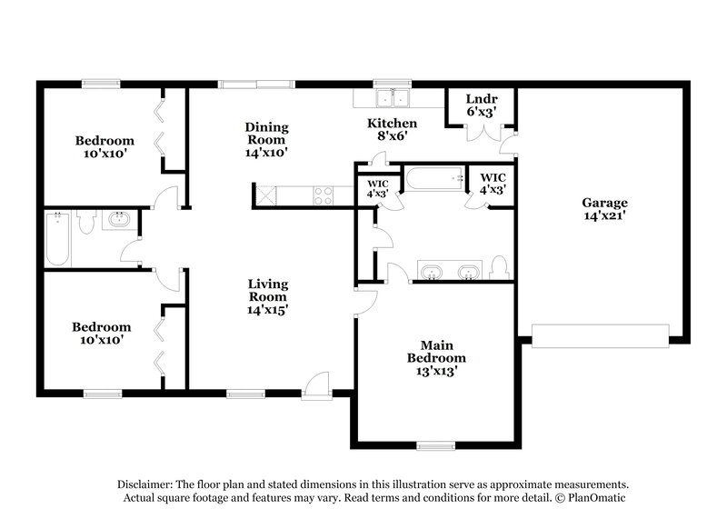 1,685/Mo, 2014 Penmar Dr La Vergne, TN 37086 Floor Plan View