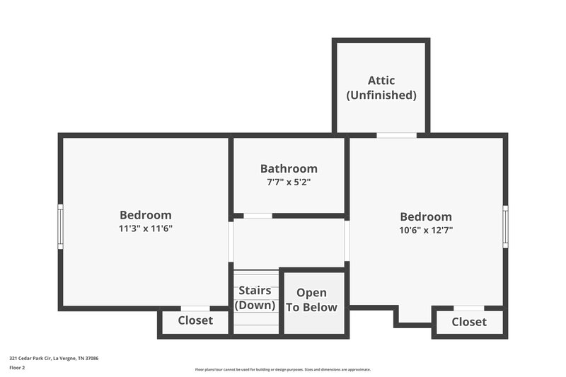 1,645/Mo, 321 Cedar Park Cir La Vergne, TN 37086 Floor Plan View 2