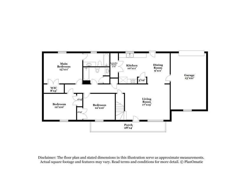 2,425/Mo, 1106 Gardendale Dr Murfreesboro, TN 37130 Floorplan View