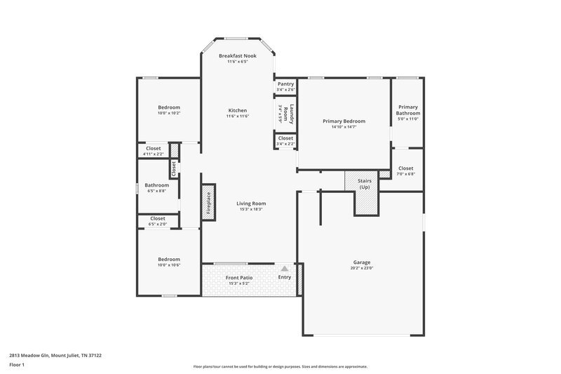 2,475/Mo, 2813 Meadow Gln Mount Juliet, TN 37122 Floor Plan View