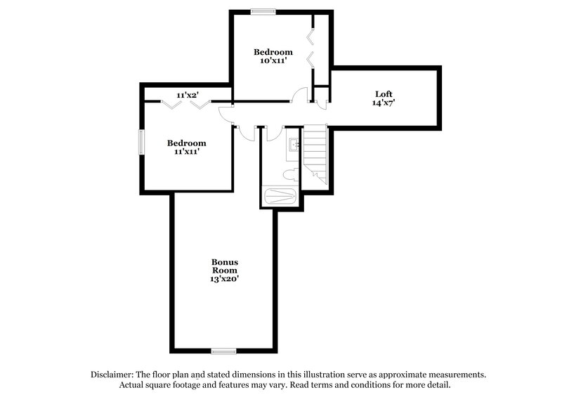 2,250/Mo, 3338 Meadowhill Dr Murfreesboro, TN 37130 Floor Plan View 2