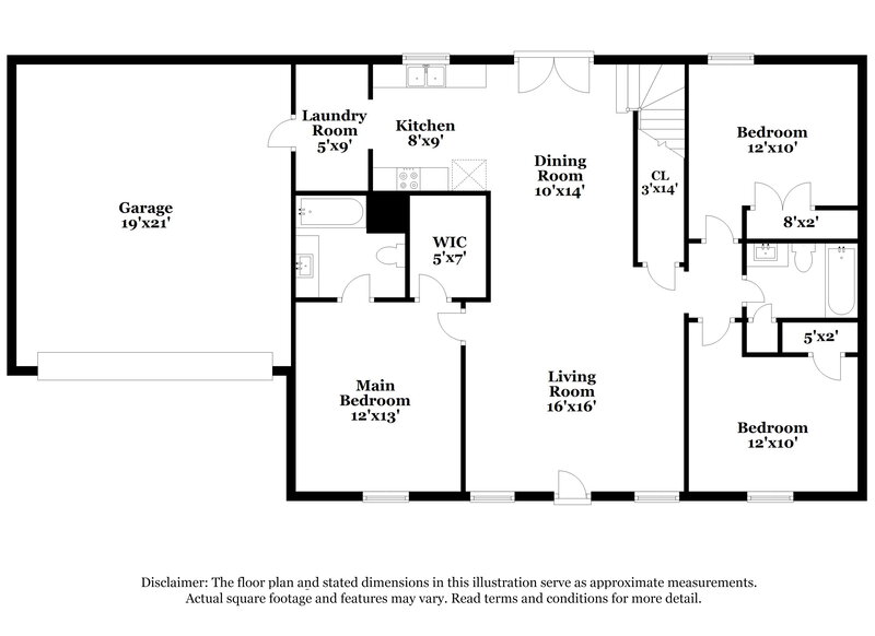2,050/Mo, 1552 Passage Dr Murfreesboro, TN 37130 Floor Plan View