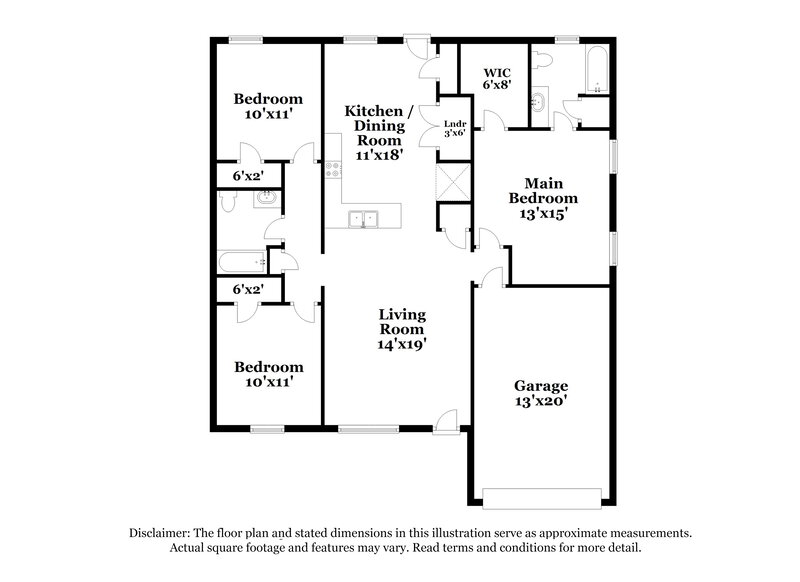 1,810/Mo, 907 Tom Hailey Blvd La Vergne, TN 37086 Floor Plan View