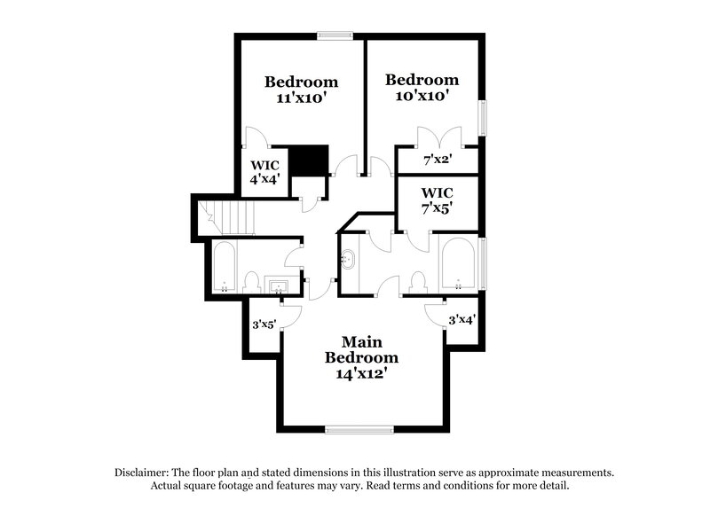 1,985/Mo, 3212 Cloudfalls Trce Antioch, TN 37013 Floor Plan View 2
