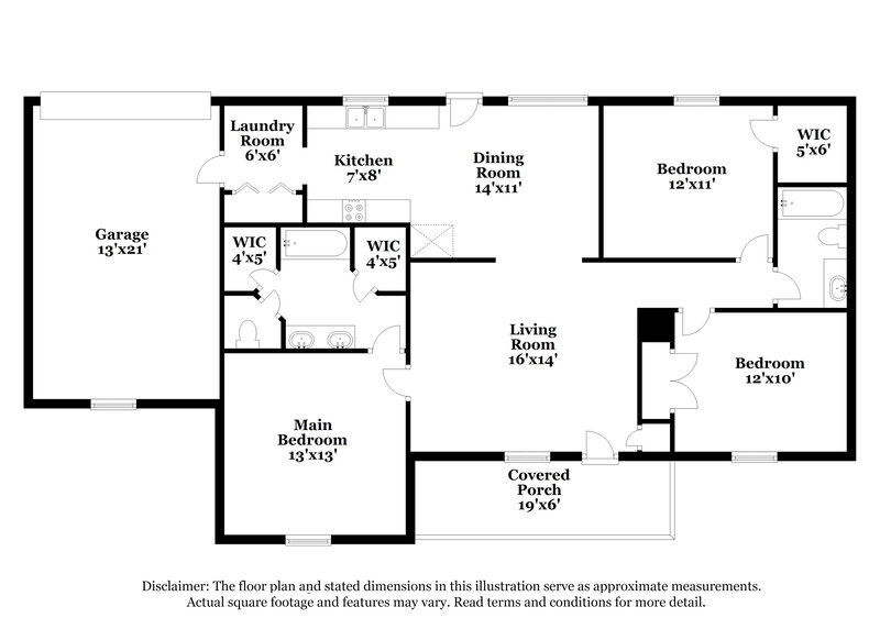 2,150/Mo, 1918 Pecan Ridge Dr Murfreesboro, TN 37128 Floor Plan View