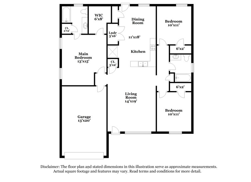 1,900/Mo, 1411 Owasa Trl Murfreesboro, TN 37130 Floorplan View