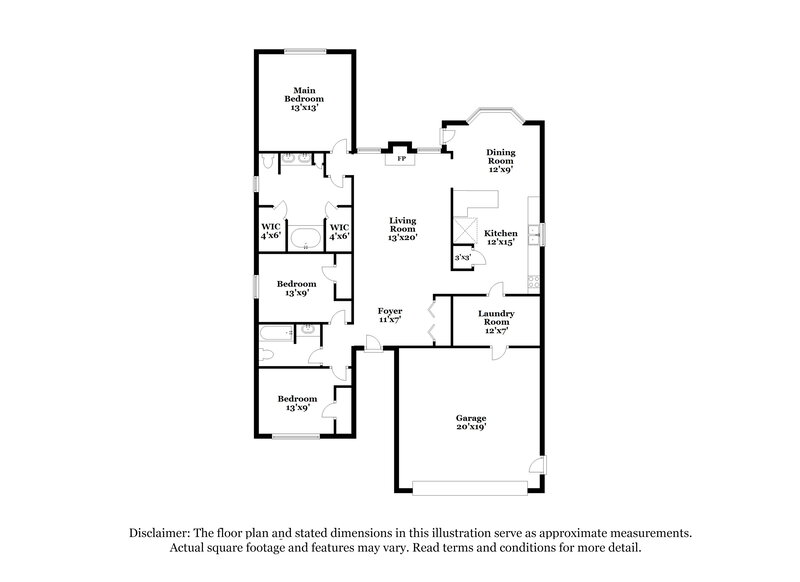 2,110/Mo, 2306 Leighton Way Spring Hill, TN 37174 Floor Plan View