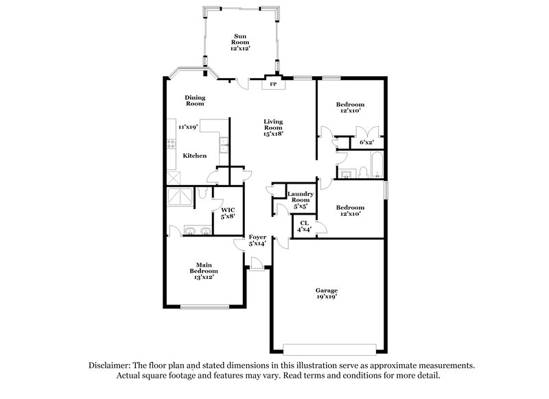 2,050/Mo, 820 Winchester Close Antioch, TN 37013 Floor Plan View