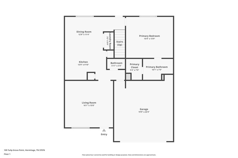2,165/Mo, 109 Tulip Grove Pt Hermitage, TN 37076 Floor Plan View
