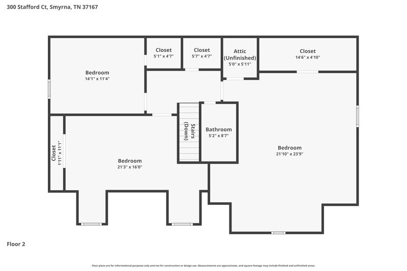 2,380/Mo, 300 Stafford Ct Smyrna, TN 37167 Floor Plan View 2