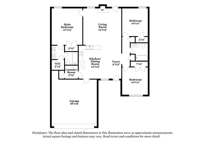 2,360/Mo, 3012 Deer Trail Dr Spring Hill, TN 37174 Floor Plan View