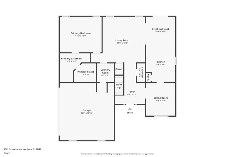 2,030/Mo, 1501 Teresa Ln Murfreesboro, TN 37128 Floorplan View