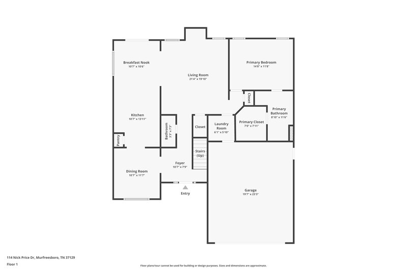 2,585/Mo, 114 Nick Price Dr Murfreesboro, TN 37129 Floor Plan View