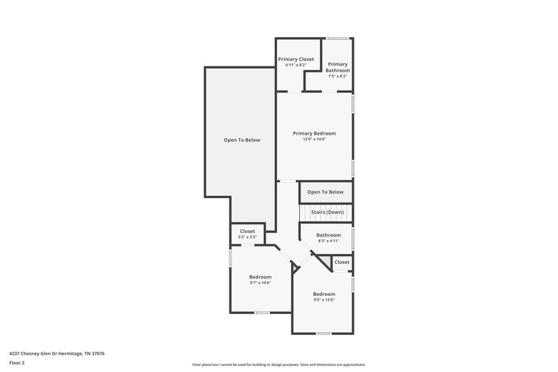 2,055/Mo, 4237 Chesney Glen Dr Hermitage, TN 37076 Floorplan View 2