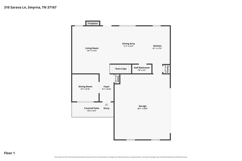 2,440/Mo, 310 Sarava Ln Smyrna, TN 37167 Floor Plan View