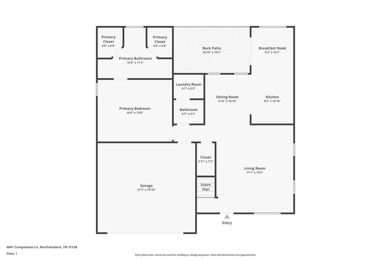 2,195/Mo, 4841 Compassion Ln Murfreesboro, TN 37128 Floor Plan View