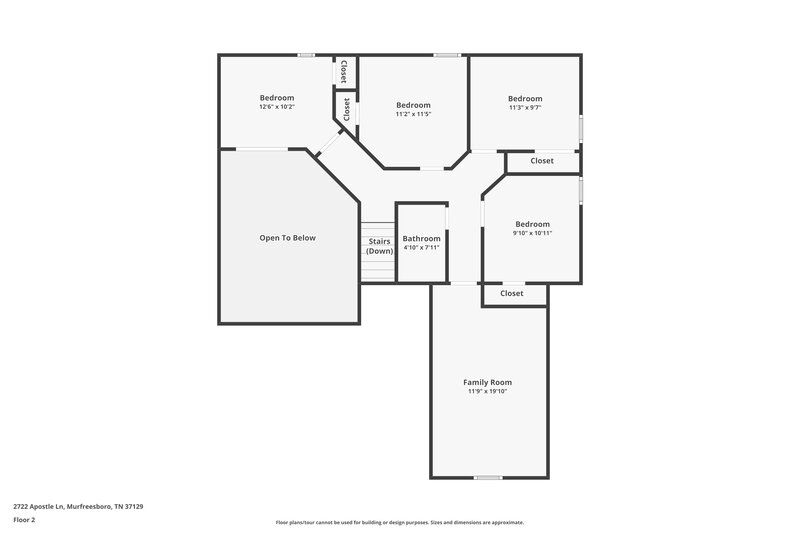 2,225/Mo, 2722 Apostle Ln Murfreesboro, TN 37129 Floor Plan View 2