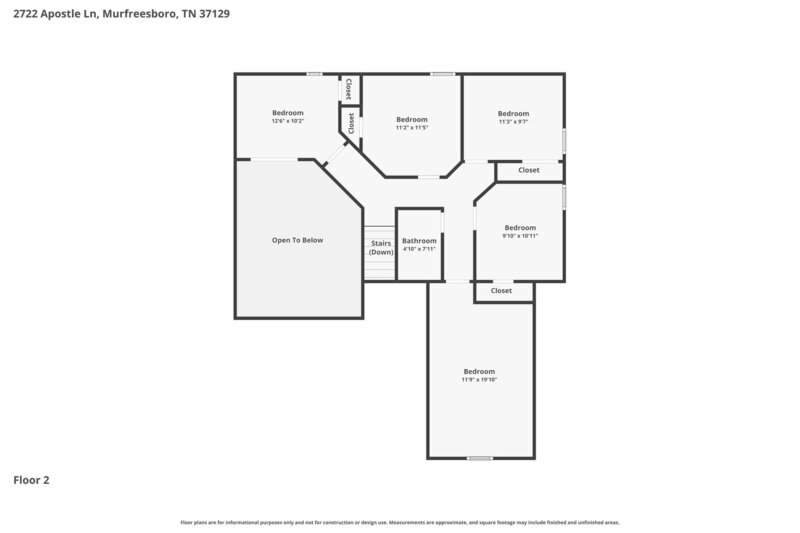 3,300/Mo, 2722 Apostle Ln Murfreesboro, TN 37129 Floorplan View 2